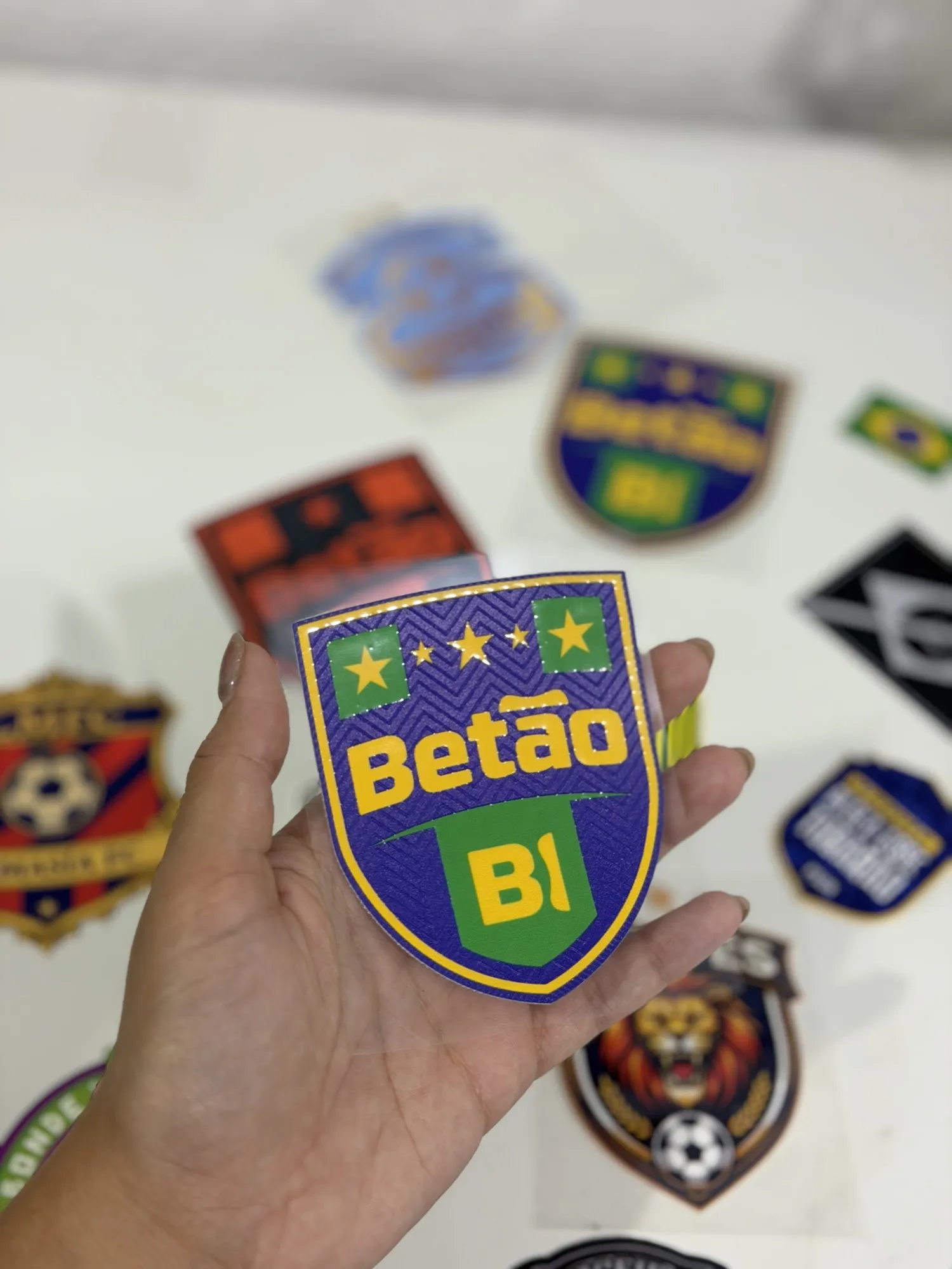 Brasões em UV Têxtil produzidos pela Siart